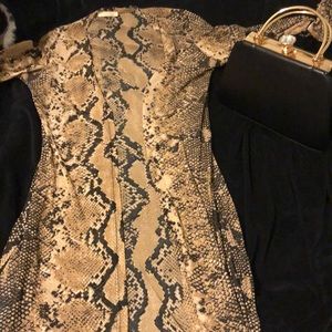 Snake print Sheer Cardigan